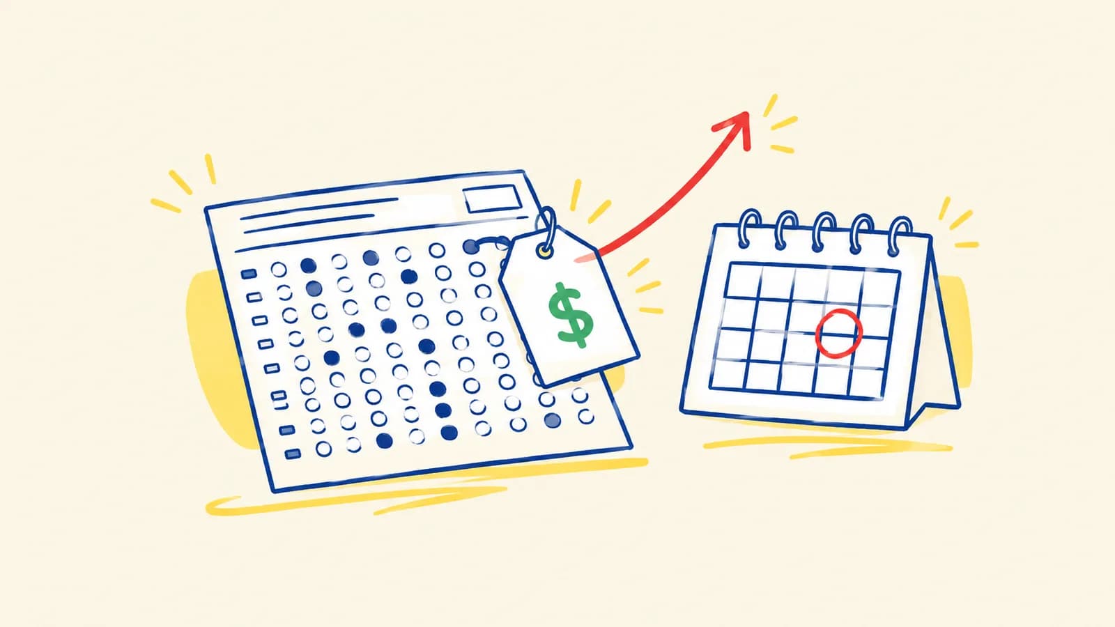 Lista de categorías de tarifas del examen Saber 11 con valores en pesos colombianos, una de ellas resaltada